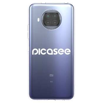 Picasee silikonowe przeźroczyste etui na Xiaomi Mi 10T Lite - Picasee - new logo - white