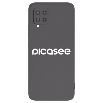 Picasee silikonowe czarne etui na Samsung Galaxy A42 A426B - Picasee - new logo - white