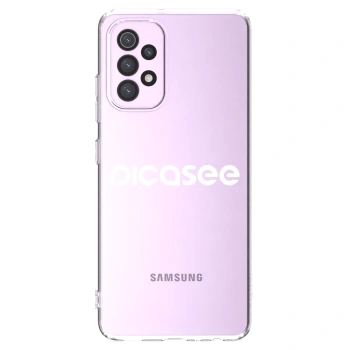 Picasee silikonowe przeźroczyste etui na Samsung Galaxy A32 5G A326B - Picasee - new logo - white
