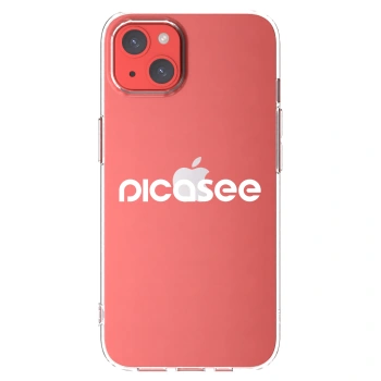Picasee silikonowe przeźroczyste etui na Apple iPhone 13 - Picasee - new logo - white