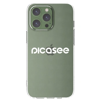 Picasee silikonowe przeźroczyste etui na Apple iPhone 13 Pro - Picasee - new logo - white