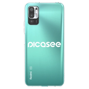Picasee silikonowe przeźroczyste etui na Xiaomi Redmi Note 10 5G - Picasee - new logo - white