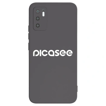 Picasee silikonowe czarne etui na Xiaomi Redmi Note 10 5G - Picasee - new logo - white
