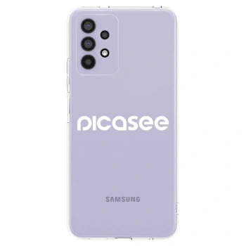 Picasee silikonowe przeźroczyste etui na Samsung Galaxy A32 4G SM-A325F - Picasee - new logo - white