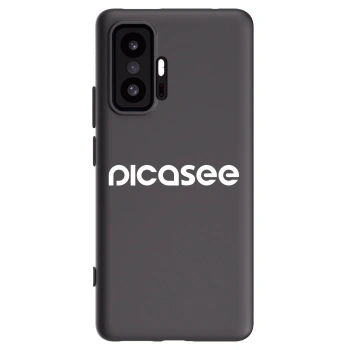 Picasee silikonowe czarne etui na Xiaomi 11T Pro - Picasee - new logo - white