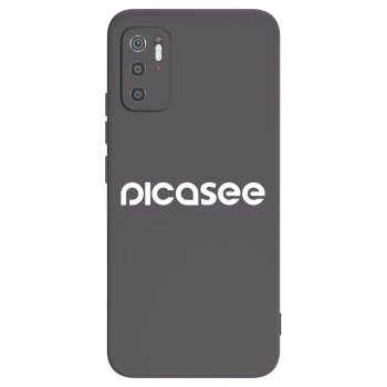 Picasee silikonowe czarne etui na Xiaomi Poco M3 Pro 5G - Picasee - new logo - white