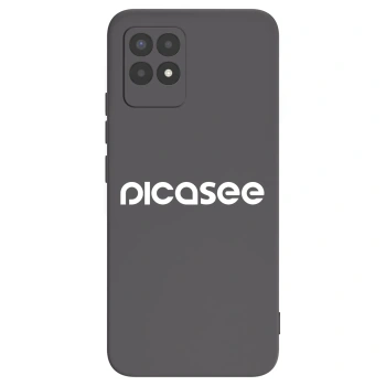Picasee silikonowe czarne etui na Realme 8i - Picasee - new logo - white