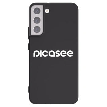 Picasee silikonowe czarne etui na Samsung Galaxy S22+ 5G - Picasee - new logo - white