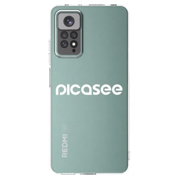 Picasee silikonowe przeźroczyste etui na Xiaomi Redmi Note 11S 4G - Picasee - new logo - white