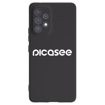 Picasee silikonowe czarne etui na Samsung Galaxy A53 5G A536 - Picasee - new logo - white