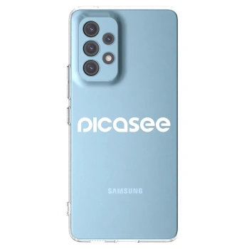 Picasee silikonowe przeźroczyste etui na Samsung Galaxy A53 5G A536 - Picasee - new logo - white
