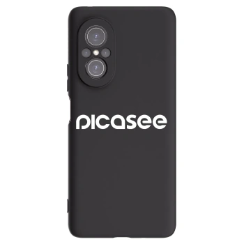 Picasee silikonowe czarne etui na Huawei Nova 9 SE - Picasee - new logo - white