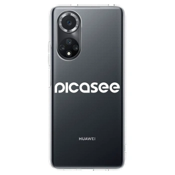 Picasee silikonowe przeźroczyste etui na Huawei Nova 9 SE - Picasee - new logo - white