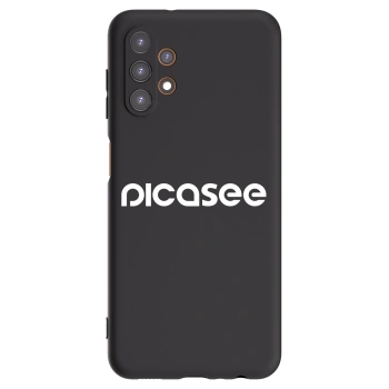Picasee silikonowe czarne etui na Samsung Galaxy A13 4G A135 - Picasee - new logo - white