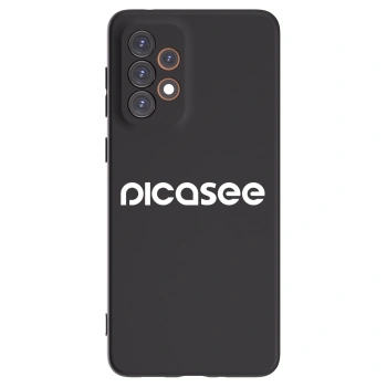 Picasee silikonowe czarne etui na Samsung Galaxy A33 5G A336 - Picasee - new logo - white
