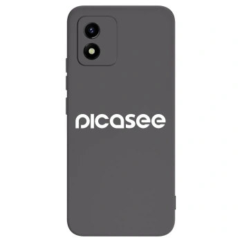 Picasee silikonowe czarne etui na Vivo Y01 - Picasee - new logo - white