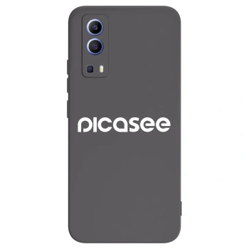 Picasee silikonowe czarne etui na Vivo Y52 5G - Picasee - new logo - white