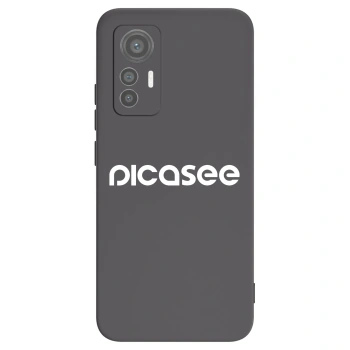 Picasee silikonowe czarne etui na Xiaomi 12 Lite - Picasee - new logo - white