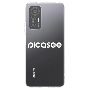 Picasee silikonowe przeźroczyste etui na Xiaomi 12 Lite - Picasee - new logo - white