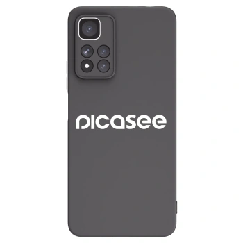 Picasee silikonowe czarne etui na Xiaomi Redmi Note 11 Pro+ 5G - Picasee - new logo - white