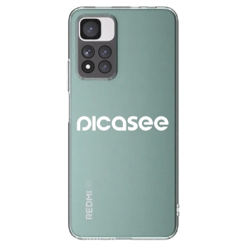 Picasee silikonowe przeźroczyste etui na Xiaomi Redmi Note 11 Pro+ 5G - Picasee - new logo - white