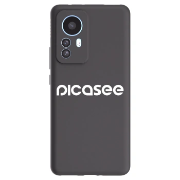 Picasee silikonowe czarne etui na Xiaomi 12T Pro - Picasee - new logo - white