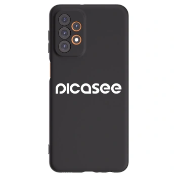 Picasee silikonowe czarne etui na Samsung Galaxy A23 A236B 5G - Picasee - new logo - white