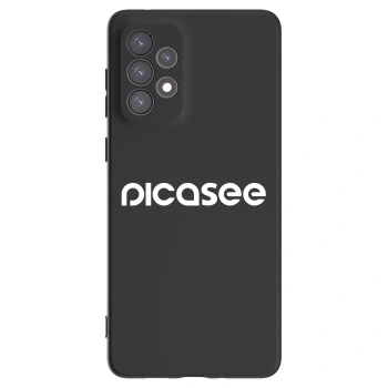 Picasee silikonowe czarne etui na Samsung Galaxy A73 5G - Picasee - new logo - white