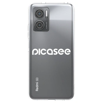 Picasee silikonowe przeźroczyste etui na Xiaomi Redmi 10 5G - Picasee - new logo - white
