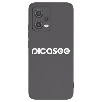 Picasee silikonowe czarne etui na Xiaomi Poco X5 - Picasee - new logo - white