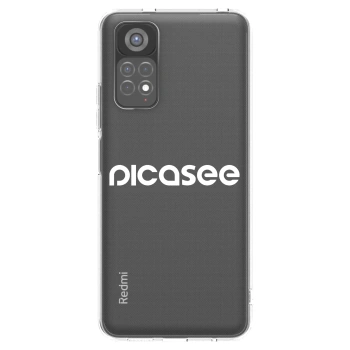 Picasee silikonowe przeźroczyste etui na Xiaomi Redmi Note 11S 5G - Picasee - new logo - white