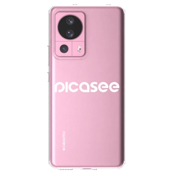 Picasee silikonowe przeźroczyste etui na Xiaomi 13 Lite - Picasee - new logo - white