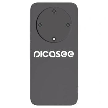Picasee silikonowe czarne etui na Honor Magic5 Lite 5G - Picasee - new logo - white