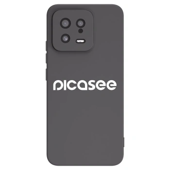 Picasee silikonowe czarne etui na Xiaomi 13 - Picasee - new logo - white