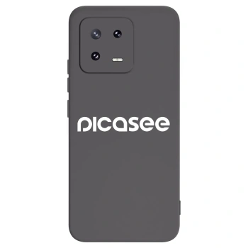 Picasee silikonowe czarne etui na Xiaomi 13 Pro - Picasee - new logo - white
