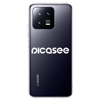 Picasee silikonowe przeźroczyste etui na Xiaomi 13 Pro - Picasee - new logo - white