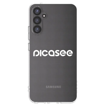 Picasee silikonowe przeźroczyste etui na Samsung Galaxy A34 5G A346B - Picasee - new logo - white