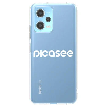 Picasee silikonowe przeźroczyste etui na Xiaomi Redmi Note 12 5G - Picasee - new logo - white