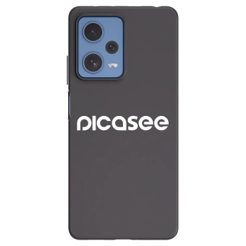 Picasee silikonowe czarne etui na Xiaomi Redmi Note 12 Pro 5G - Picasee - new logo - white