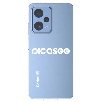 Picasee silikonowe przeźroczyste etui na Xiaomi Redmi Note 12 Pro 5G - Picasee - new logo - white