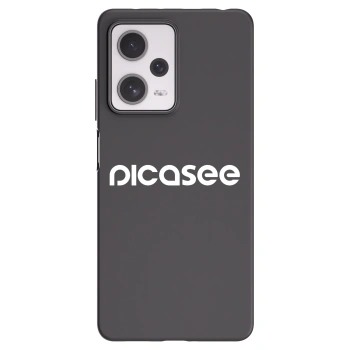Picasee silikonowe czarne etui na Xiaomi Redmi Note 12 Pro+ 5G - Picasee - new logo - white