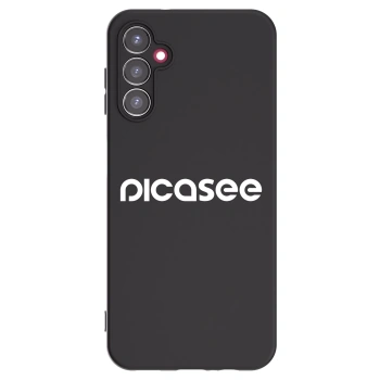 Picasee silikonowe czarne etui na Samsung Galaxy A14 4G A145R - Picasee - new logo - white