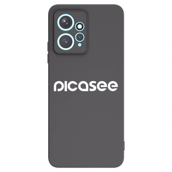 Picasee silikonowe czarne etui na Xiaomi Redmi Note 12 4G - Picasee - new logo - white
