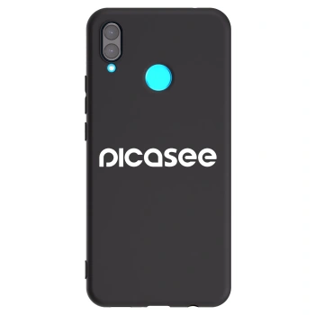 Picasee silikonowe czarne etui na Huawei Nova 3 - Picasee - new logo - white