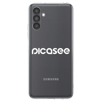Picasee silikonowe przeźroczyste etui na Samsung Galaxy A04s A047F - Picasee - new logo - white