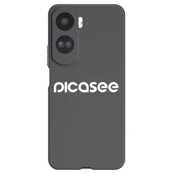 Picasee silikonowe czarne etui na Honor 90 Lite 5G - Picasee - new logo - white