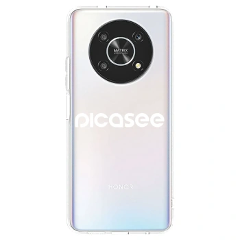 Picasee silikonowe przeźroczyste etui na Honor Magic4 Lite 5G - Picasee - new logo - white