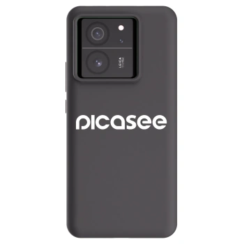 Picasee silikonowe czarne etui na Xiaomi 13T Pro - Picasee - new logo - white