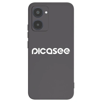 Picasee silikonowe czarne etui na Realme 10 4G - Picasee - new logo - white