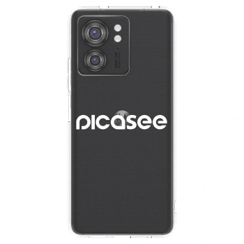 Picasee silikonowe przeźroczyste etui na Motorola Edge 40 - Picasee - new logo - white